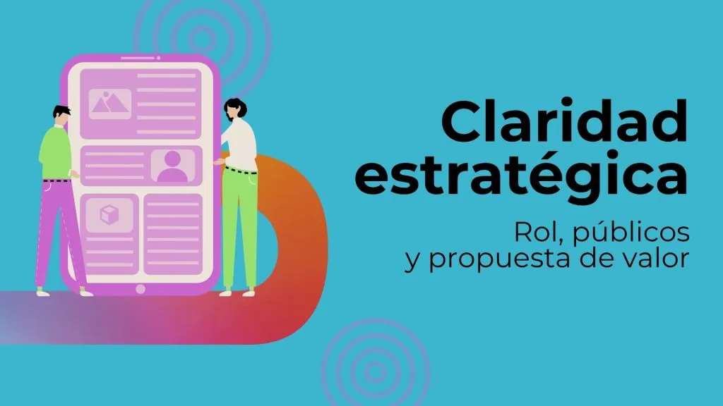 Claridad estratégica: Rol, públicos y propuesta de valor